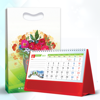 In lịch để bàn đẹp