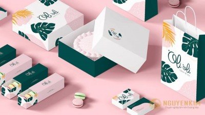 In hộp giấy đựng bánh